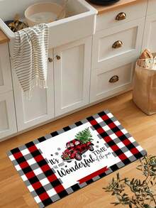 SHEIN Navidad Alfombra para el salón, Alfombra de cocina - Multicolor - Ver 5