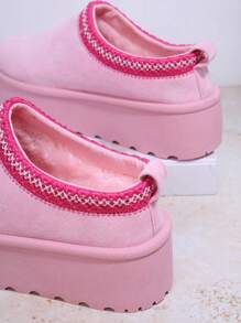 SHUZIA Botas de plataforma con tobillo con decoración de piedras rhinestone, zapatos de vacaciones de Navidad, otoño, invierno, Año Nuevo, Día de San Valentín, verano y regalos del Día de San Valentín