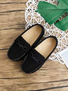 1pair Fashionable Boys' Outdoor Slip-On Loafers