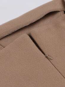 SHEIN Unity Solid Cami Dress - Khaki - View 3