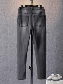 SHEIN Jeans für Teenager Jungen mit schrägen Taschen