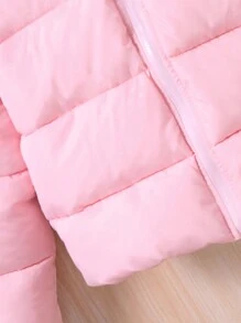 Teen Girls' Reversible Padded Coat With Collar - Multicolor - View 6