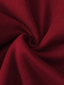 INAWLY Đồ họa Trái tim & Chữ cái Áo nỉ - Đỏ - Xem 4