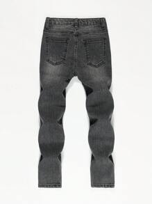 Tween Boy Cat Scratch Jeans