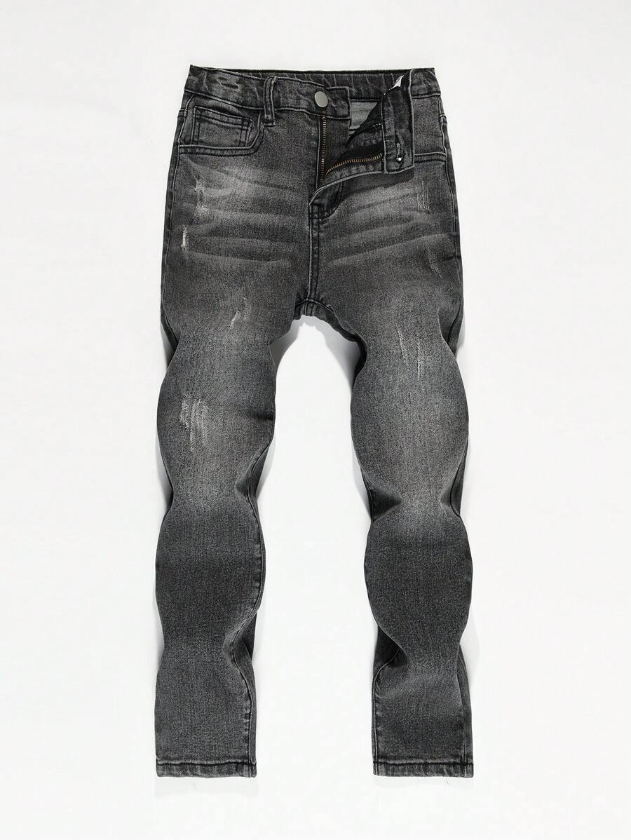 Tween Boy Cat Scratch Jeans