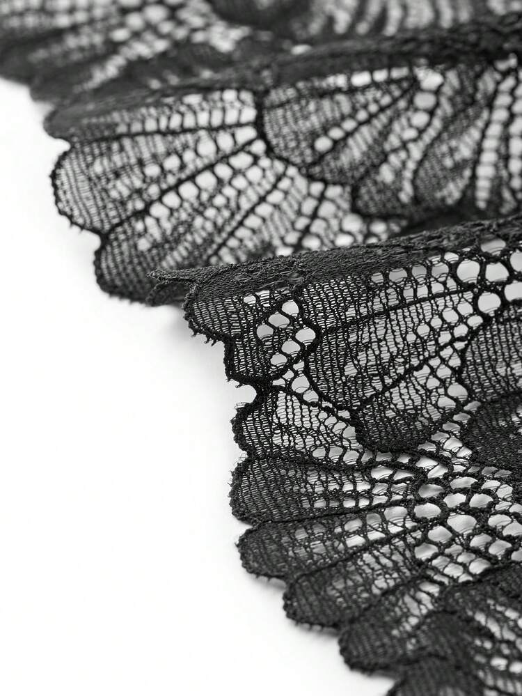 Plus Lingerie Push-Up Support Lace Bra Push Up Black Bra