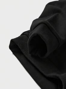 RueChic Men Letter Graphic Sweatshirt - Black - View 4