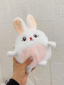 ROMWE Kawaii Của phụ nữ Sang trọng Thỏ Túi đeo chéo - trắng - Xem 5