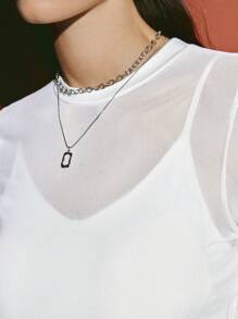 SHEIN BAE Sheer Mesh Long Sleeve Crop Top Without Bra - White - View 7