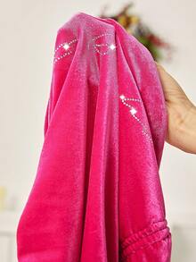 SHEIN MOD Letter Graphic Drawstring Side Tube Top - Red - View 8