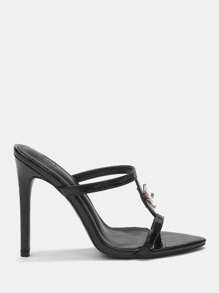 CUCCOO SZL 女性高跟鞋涼鞋 - 黑色 - 查看 4