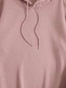 RueChic Men's Hooded Sweatshirt With Skull And Letter Print - Pink - View 5