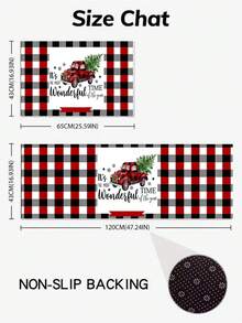 SHEIN Navidad Alfombra para el salón, Alfombra de cocina - Multicolor - Ver 7