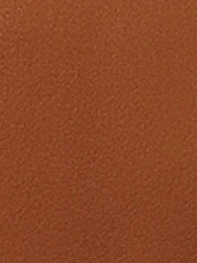 SHEIN Clasi Solid Button Detail Overcoat - Brown - View 7