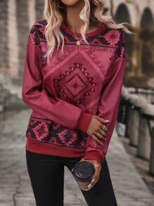 EMERY ROSE In Địa lý Thả vai Áo nỉ - Hồng - Xem 6