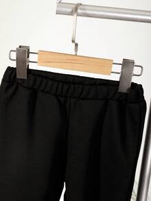 男童熊與字母圖案t恤和運動長褲 - 白色 - 查看 4