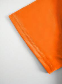 SHEIN 标语图案 T 恤上帝赐予我平安我的快乐图案 T 恤女式上衣 - 橘色 - 查看 5