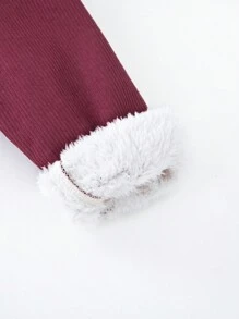 Đứa bé trai Nút phía trước Áo trùm đầu & Tổng thể Jumpsuit - Nhiều màu - Xem 4