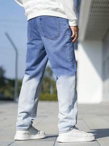 Manfinity Hypemode Pantalones Vaqueros De Hombre - Lavado ligero - Ver 2