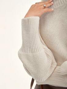 DAZY High Neck Raglan Sleeve Sweater,Fall Women Clothes Crop Women Tops