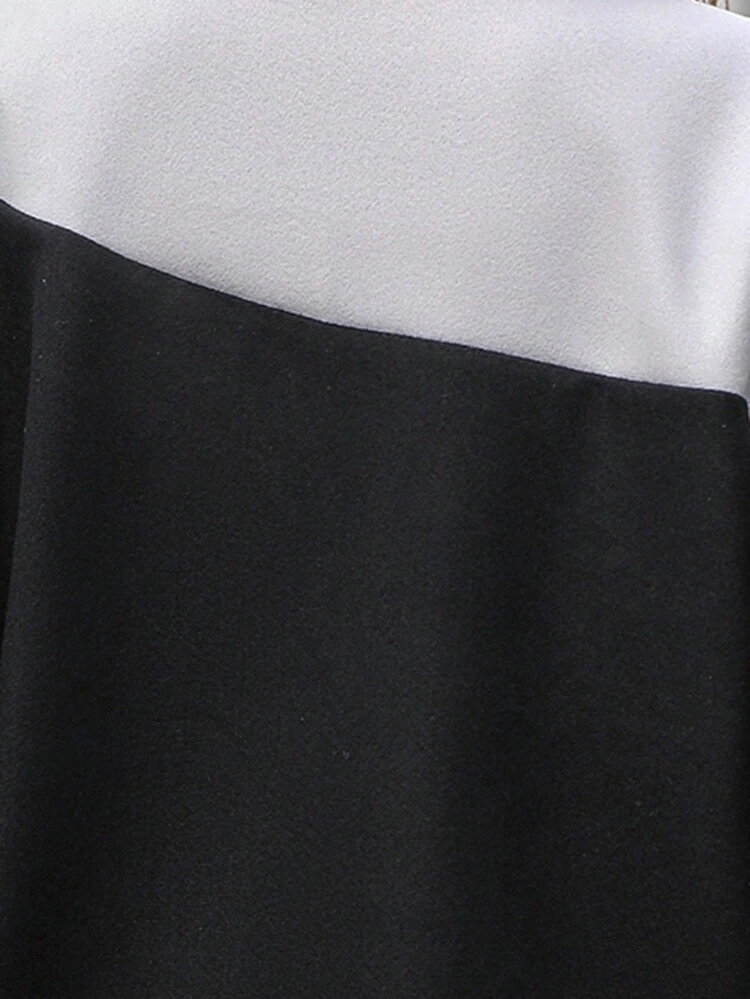 Two Tone Open Front Overcoat