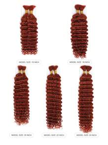 2pcs Braiding Hair Bulk No Weft Deep Wave Crochet Human Hair Solid Color 350# Virgin Human Hair Extension Knotless Braids Hair Extensions Halloween Costumes - S350 - View 3