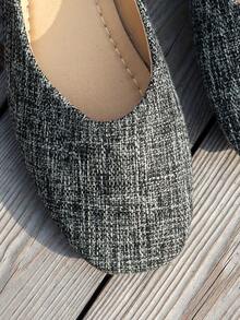 女士透气镂空防滑平底鞋，户外时尚芭蕾拼布乐福鞋