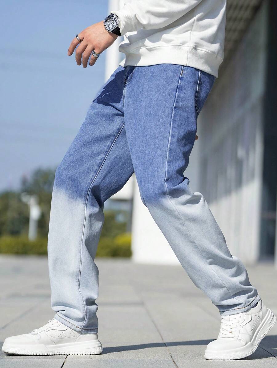 Manfinity Hypemode Pantalones Vaqueros De Hombre - Lavado ligero - Ver 1