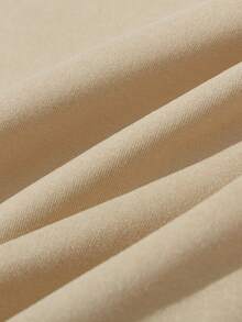 1件男童休闲迷彩字母印花卫衣，秋冬季 - 卡其色 - 查看 3