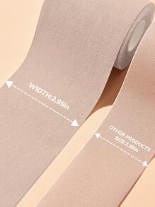 LUVLETTE Invisible Breast Lift Tape Sticky Bra - 3-Inch Wide Adhesive Skin-Friendy Tape For Push Up & Shape - Apricot - View 8