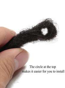 100% 真人发丝预绕顶部辫子接发永久性辫子，男女皆宜（8-14 英寸）钩编真人发丝无结辫子波西米亚风辫子 - S1/5 - 查看 9