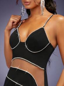 Hauture Cami Kleid Mit Gegensatzbindung Und Gespaltenem Oberschenkel