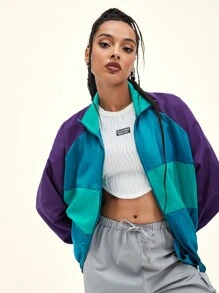 Muchica Chamarra viento de manga raglán - Multicolor - Ver 1