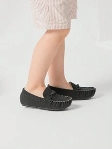 1pair Fashionable Boys' Outdoor Slip-On Loafers