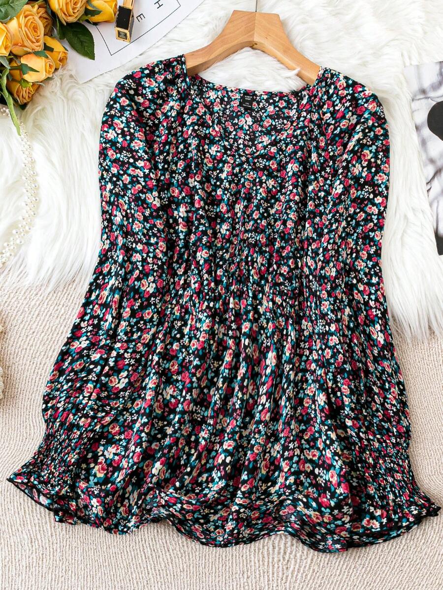 SHEIN LUNE 大尺碼襯衫 - 彩色 - 查看 1