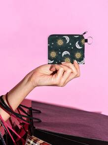 ROMWE Fairycore Hình in mặt trời & mặt trăng Ví tiền xu - Nhiều màu - Xem 4