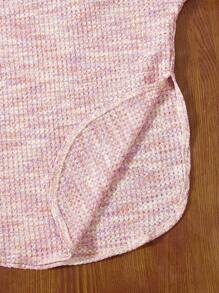 SHEIN Ragazza Tween Maglietta e Leggings space dye con cappuccio