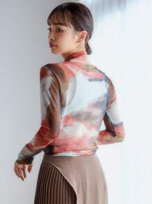 FRIFUL 女士渲染長袖t恤 - 彩色 - 查看 2
