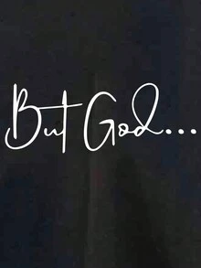 Nam Đồ họa Chữ cái Túi kangaroo Dây rút Hoodie - màu đen - Xem 6