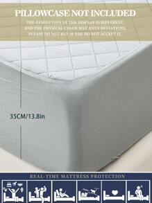 素色防水壓花床墊套 - 灰色 - 查看 7