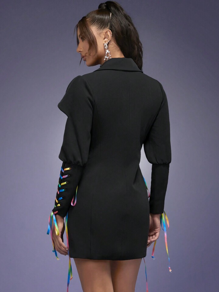 vestido arcoíris shein