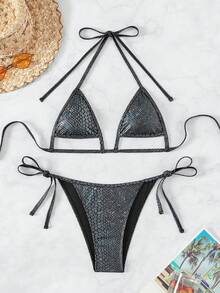 Bikini Set - Black - View 7