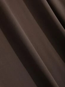 DAZY Solid Asymmetrical Waist Leggings Fall Tights - Coffee Brown - View 3