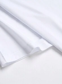 Manfinity Homme Nam Plus Đồ họa Chữ cái Áo thun - trắng - Xem 4