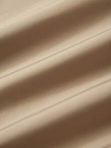 Muchica 腰部抽繩拼接側邊接縫闊腿褲 - 駝色 - 查看 7