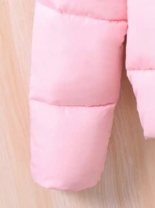 Teen Girls' Reversible Padded Coat With Collar - Multicolor - View 8