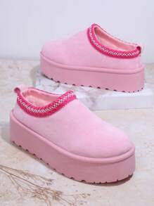 SHUZIA Botas de plataforma con tobillo con decoración de piedras rhinestone, zapatos de vacaciones de Navidad, otoño, invierno, Año Nuevo, Día de San Valentín, verano y regalos del Día de San Valentín