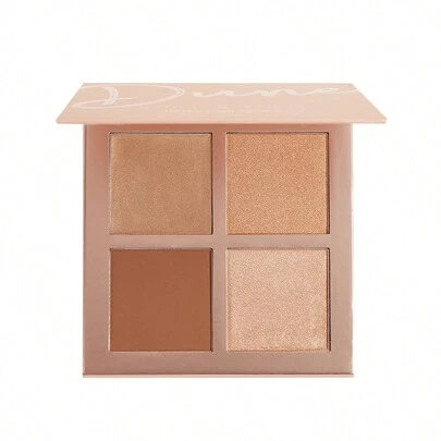 SHEGLAM 3D Pro Face Palette-Dune 四色輪廓腮紅盤 持久度高顯色度防汗閃光古銅色輪廓自然啞光輪廓輪廓和古銅色 品牌 美容 化妝 化妝品 適合女性與女孩 完美搭配夏季春季 Y2K 時尚 流行 生日 母親節禮物 假期 派對準備就緒 最佳顏色