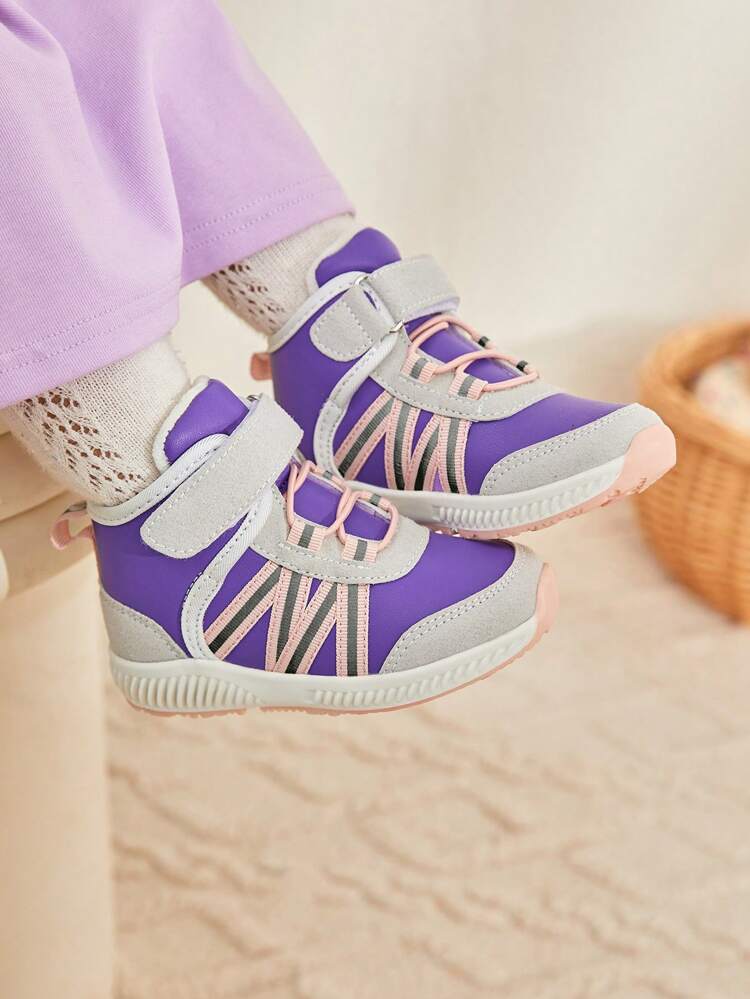 Cute And Versatile Casual, Comfortable, Soft And Fashionable Baby High-top Warm Winter Flat Sneakers