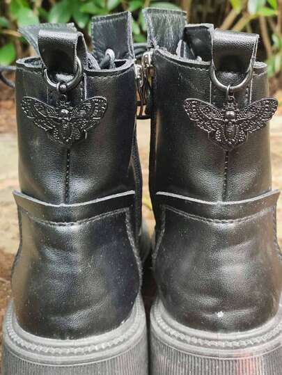 Goth 1 paire Décoration de chaussures avec pendentif papillon, automne